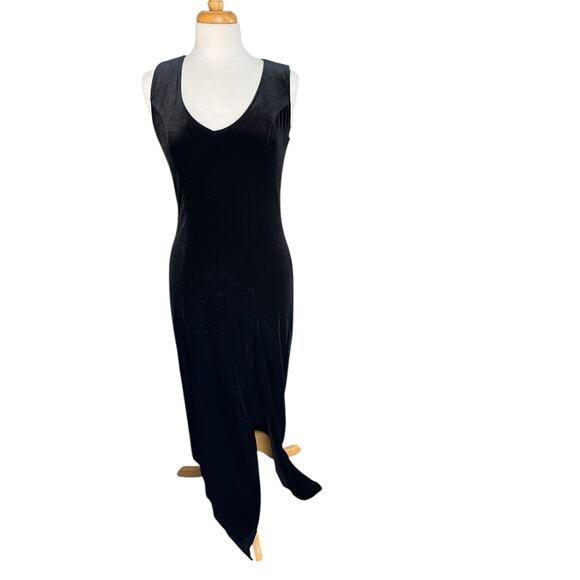 Fairy Grunge Velvet Maxi Dress Whimsigoth Vamp Witchy Size Small - Picture 3 of 12